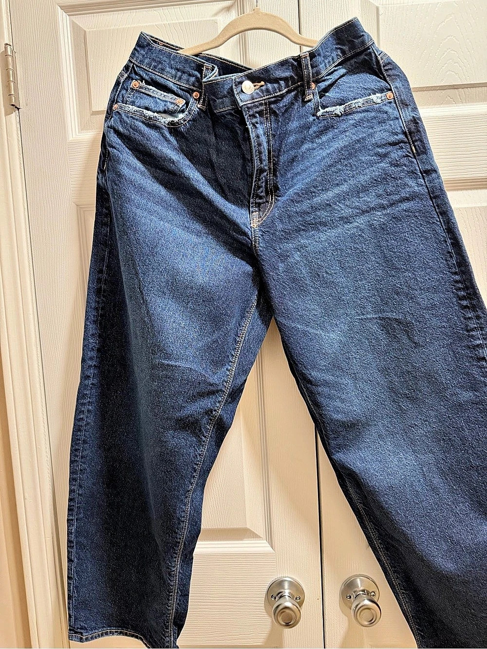 American Eagle Barrell Leg Jeans Waist 12 Blue